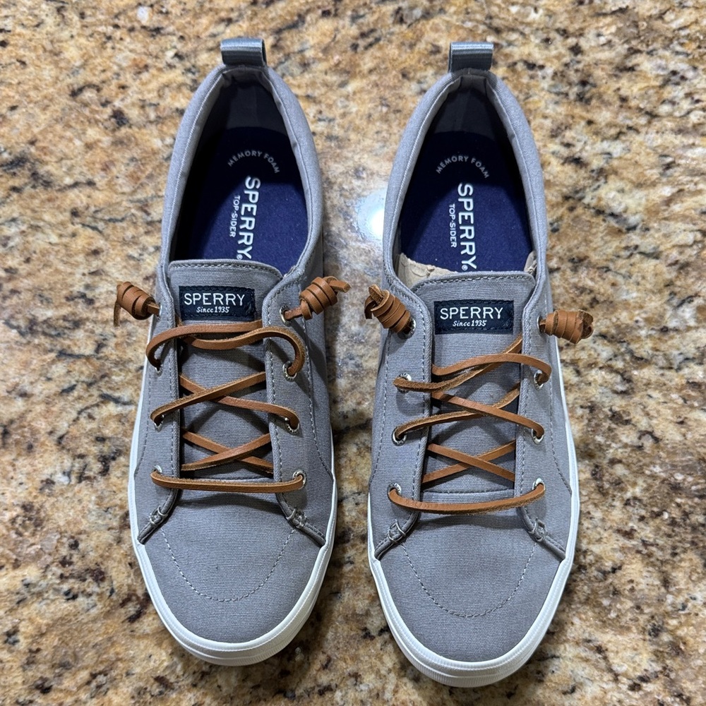 Sperry Men's Gray and Brown Boat Shoes